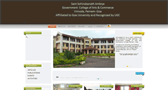 Desktop Screenshot of govtcollegepernem.org