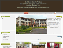 Tablet Screenshot of govtcollegepernem.org
